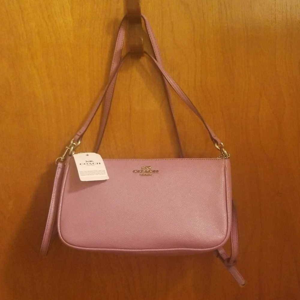 NWT Coach Purse Pearlized Lilac Leather.